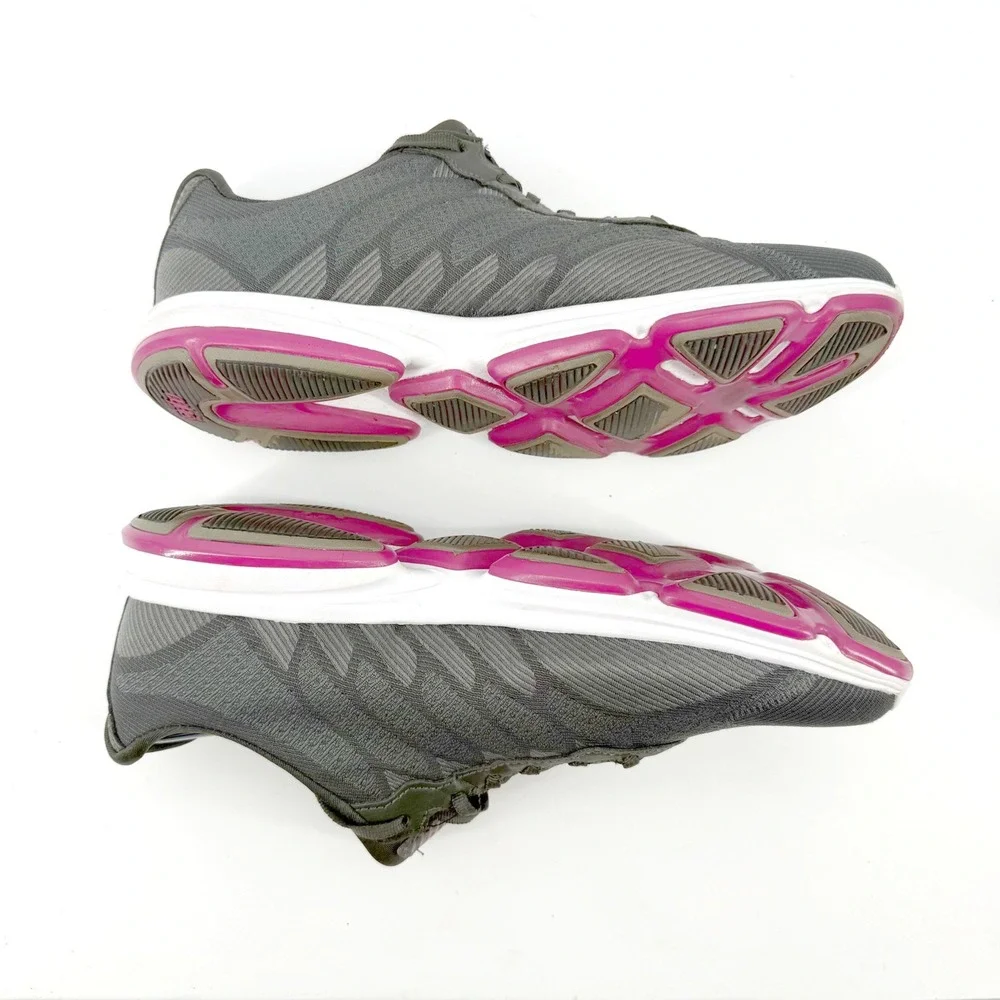 Ryka Dominion Walking Shoes Womens 10W Gray Pink Mesh Lace Up Sneakers Comfort - Picture 9 of 11